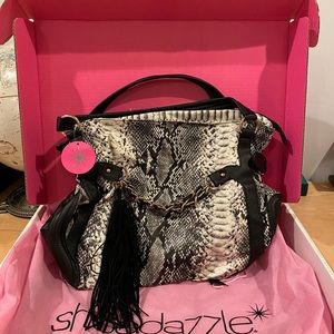 NWT Faux Snakeskin purse